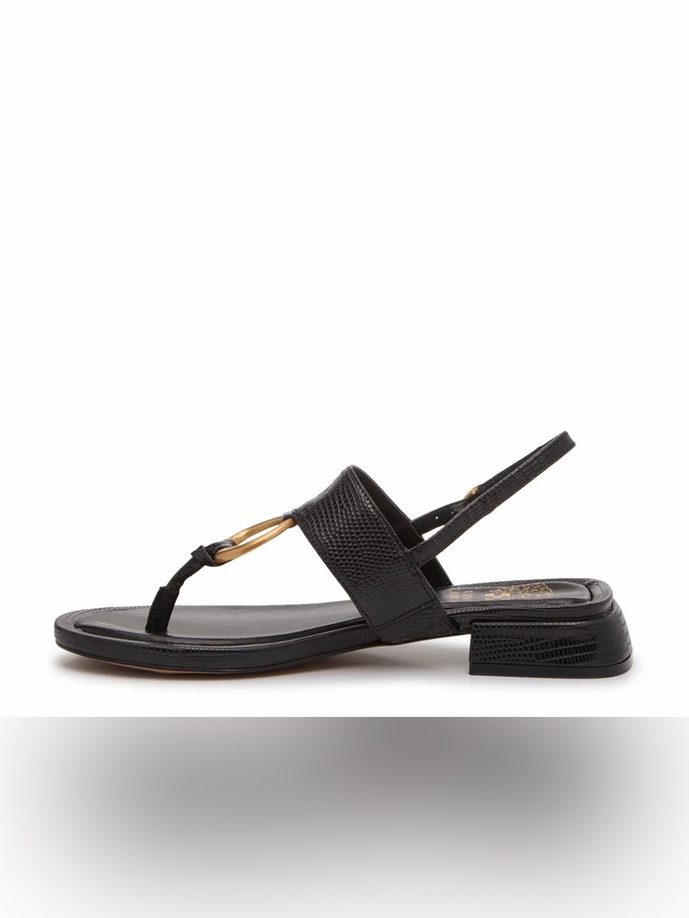 Vince Camuto Runea Black T-Strap Sandals Size 9